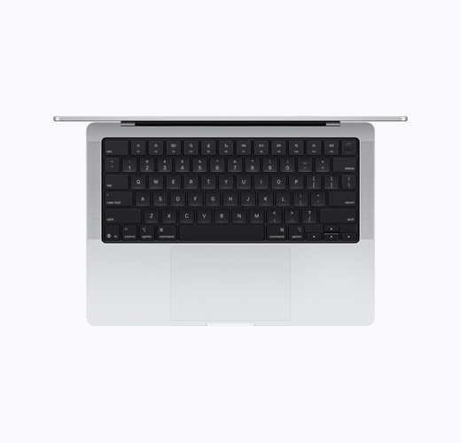 MacBook, Silver colour, top interior, open
